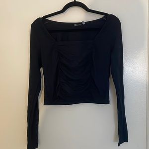 Asos black long sleeve top